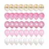 40-pack Ballonger Rosa Guld Konfettiballonger 31cm Födelsedag