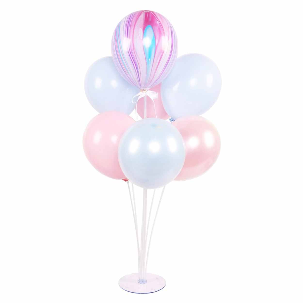 Ballongställ hållare för 7 ballonger fest födelsedag