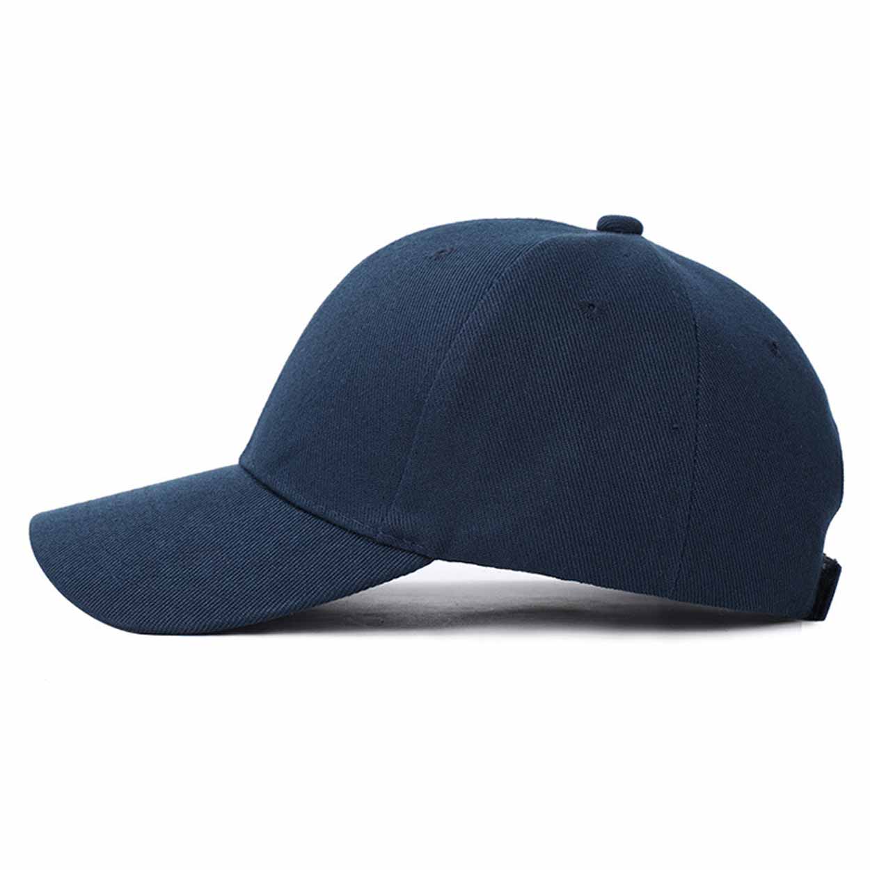 Mörkblå keps sport strapback kardborrspänne blå navy