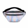 Silver Midjeväska - Glansig Metallic Magväska Bum Bag