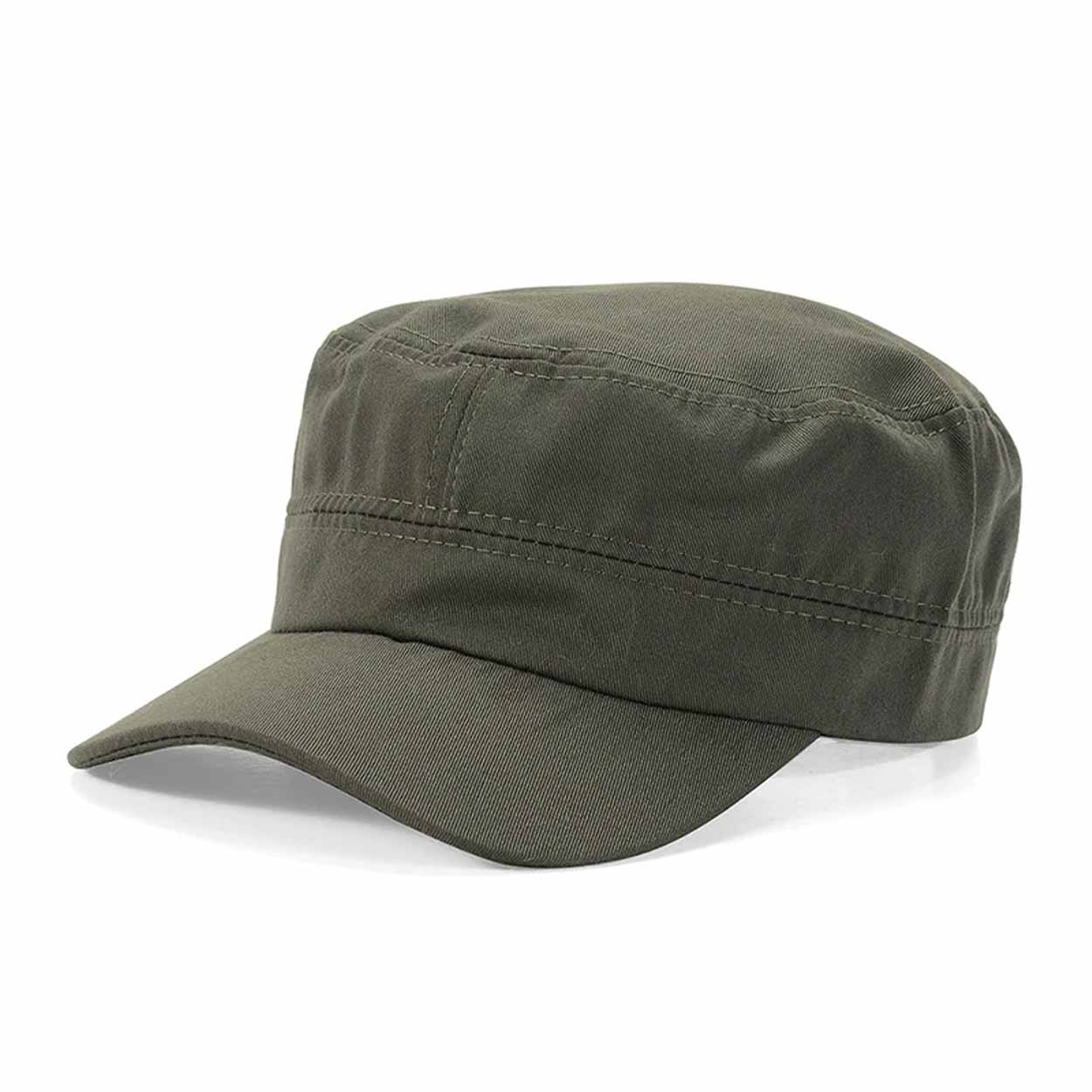 Grön army keps - platt armekeps militärkeps