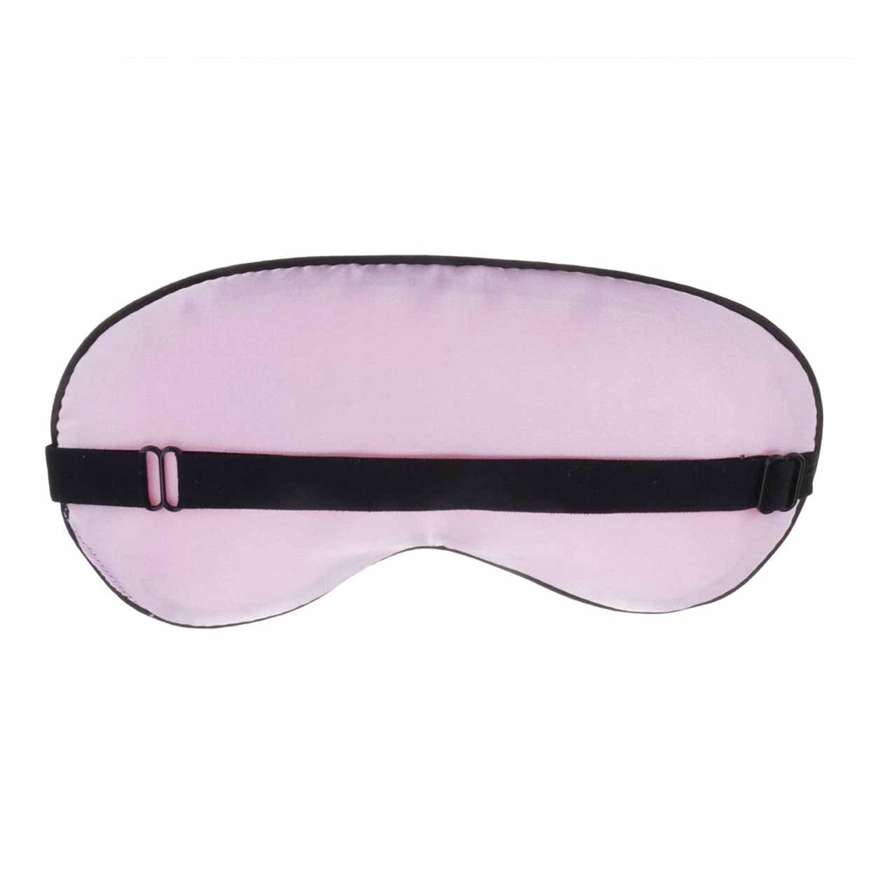 Mjuk rosa sovmask ögonmask i silke flyg resor good night