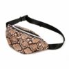 Ormskinn midjeväska magväska cross body bum bag