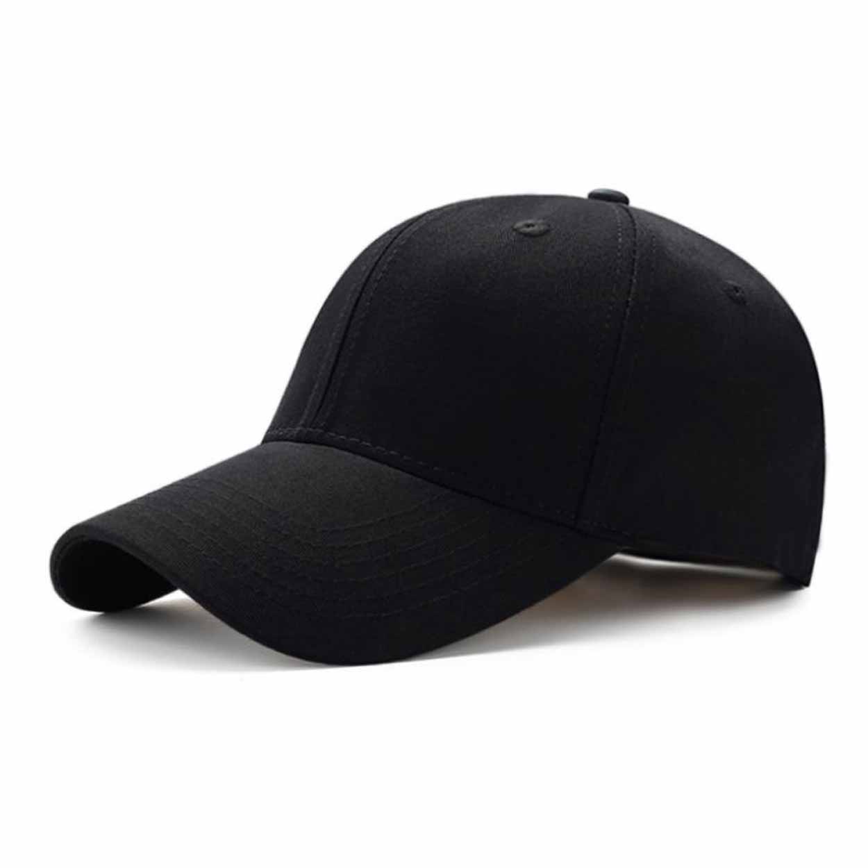 Svart keps sport strapback kardborrspänne