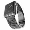 Apple watch 42/44/45 metall länkarmband - svart