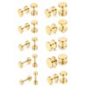 2-pack Fake Plug Fejk Töjning Örhänge Piercingsmycke Guld