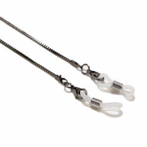 Senilsnöre Boxkedja Glasögonsnodd Glasögonsnöre Halskedja - Svart