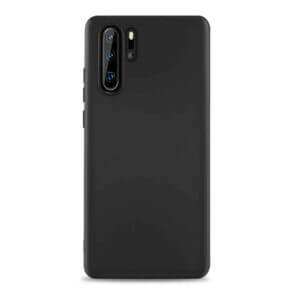 Tunt svart huawei p30 pro skal mobilskal 1mm tpu