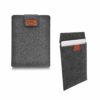 Datorfodral Laptopfodral Sleeve Mörkgrå Filt Kardborre