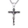Jesus På Kors Halsband Kedja Silver