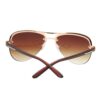Moderna bruna pilotglasögon aviator solglasögon