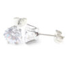 2-pack silver kristall piercing örhänge piercingsmycke