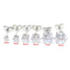 2-pack silver kristall piercing örhänge piercingsmycke