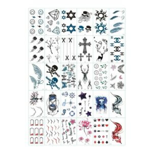 30-pack temporära tatueringar faketatueringar fejk fake tattoo