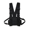 Svart Tactical Väst Utility Vest Bröstsele Street Wear Hip Hop