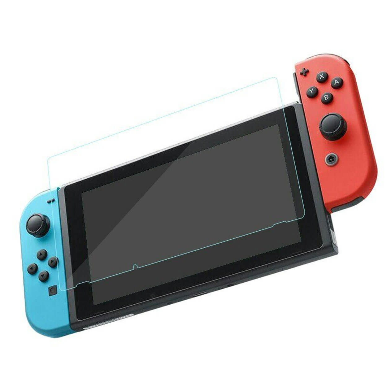 2-pack nintendo switch heltäckande skärmskydd i härdat glas