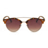 Solglasögon clubmaster lyx leopard ljust glas