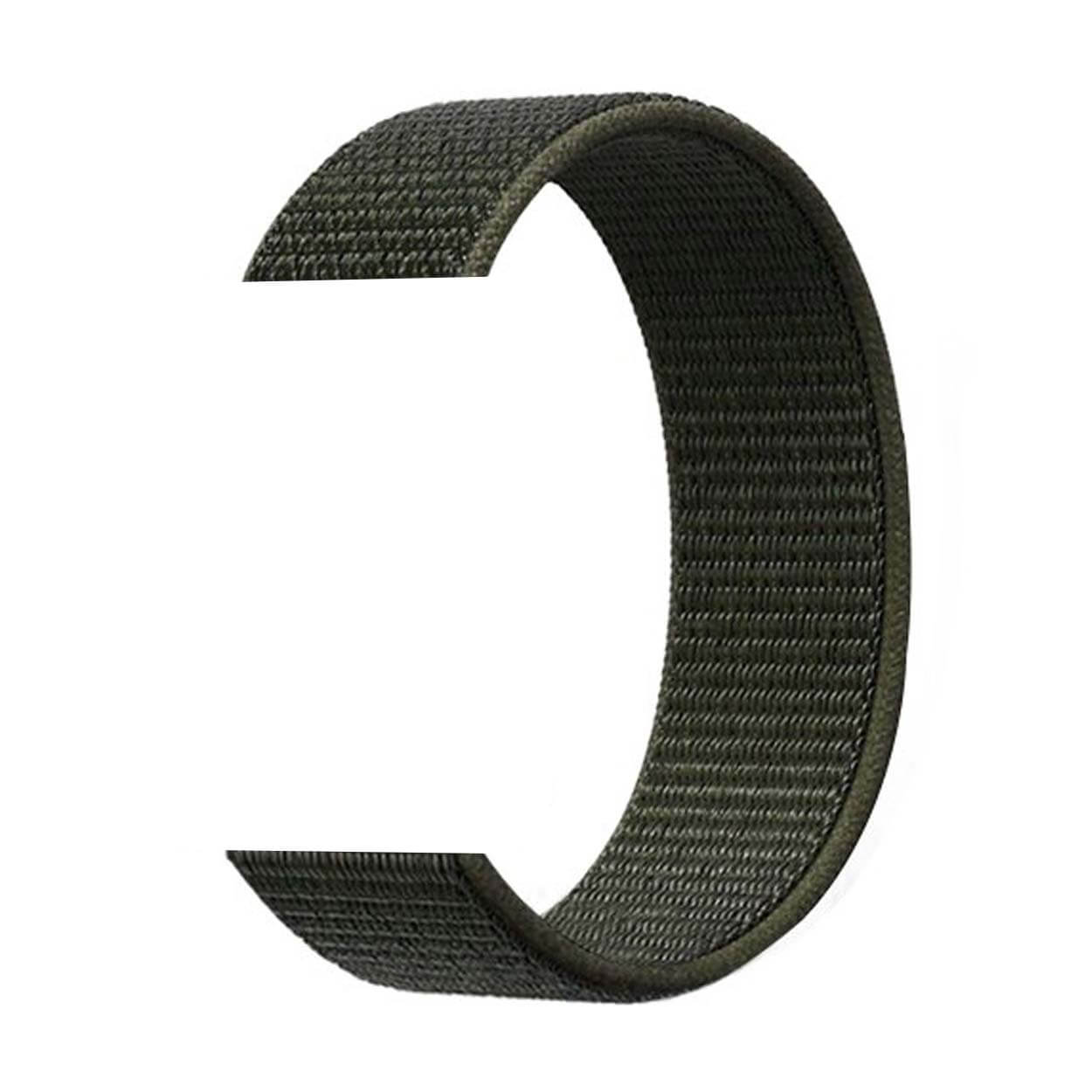 Apple watch militärgrönt cargo nylonarmband kardborreband