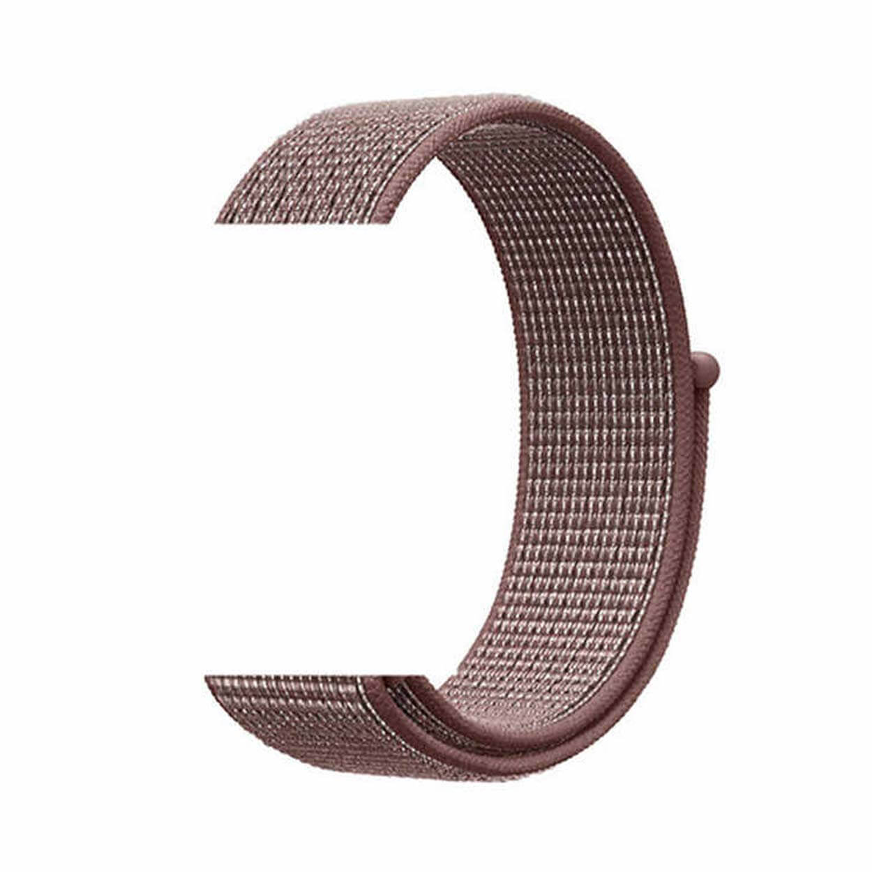 Apple watch lila nylonarmband sportloop kardborreband