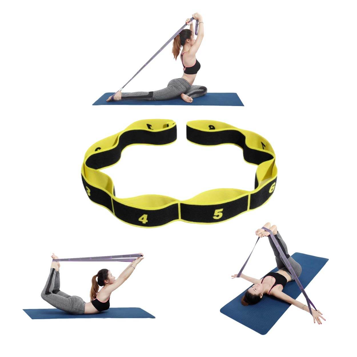 Yoga pilates stretch band