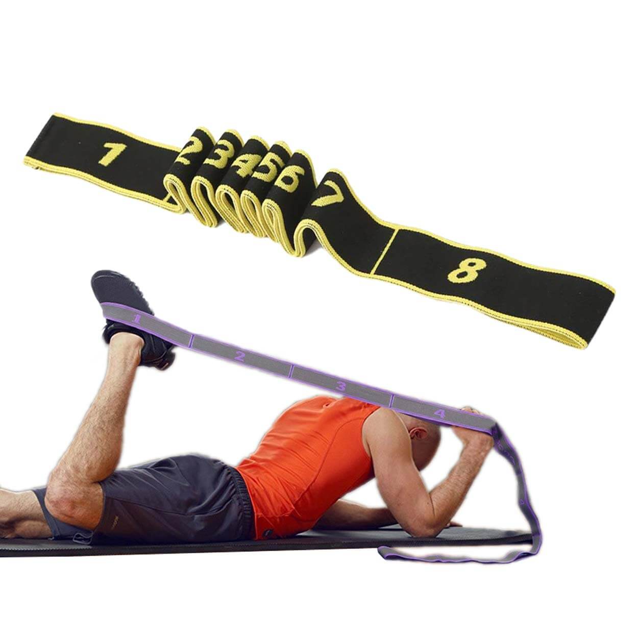 Yoga pilates stretch band