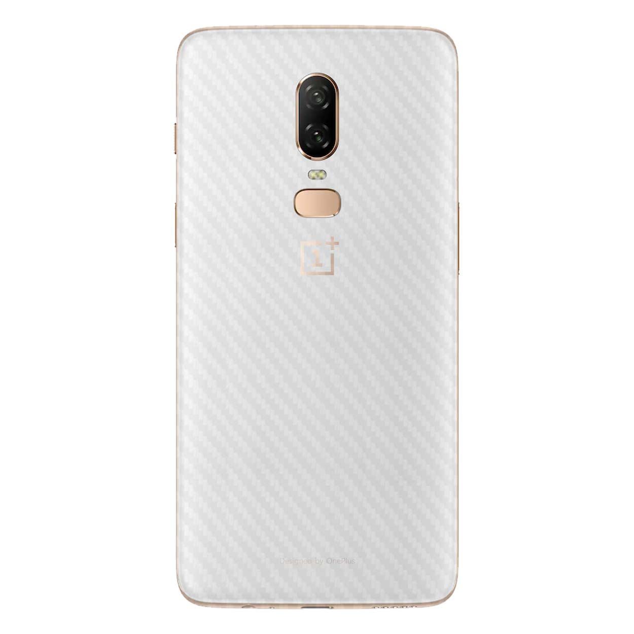 Oneplus 6 kolfiber vinyl skin dekal skyddsfilm baksida carbon