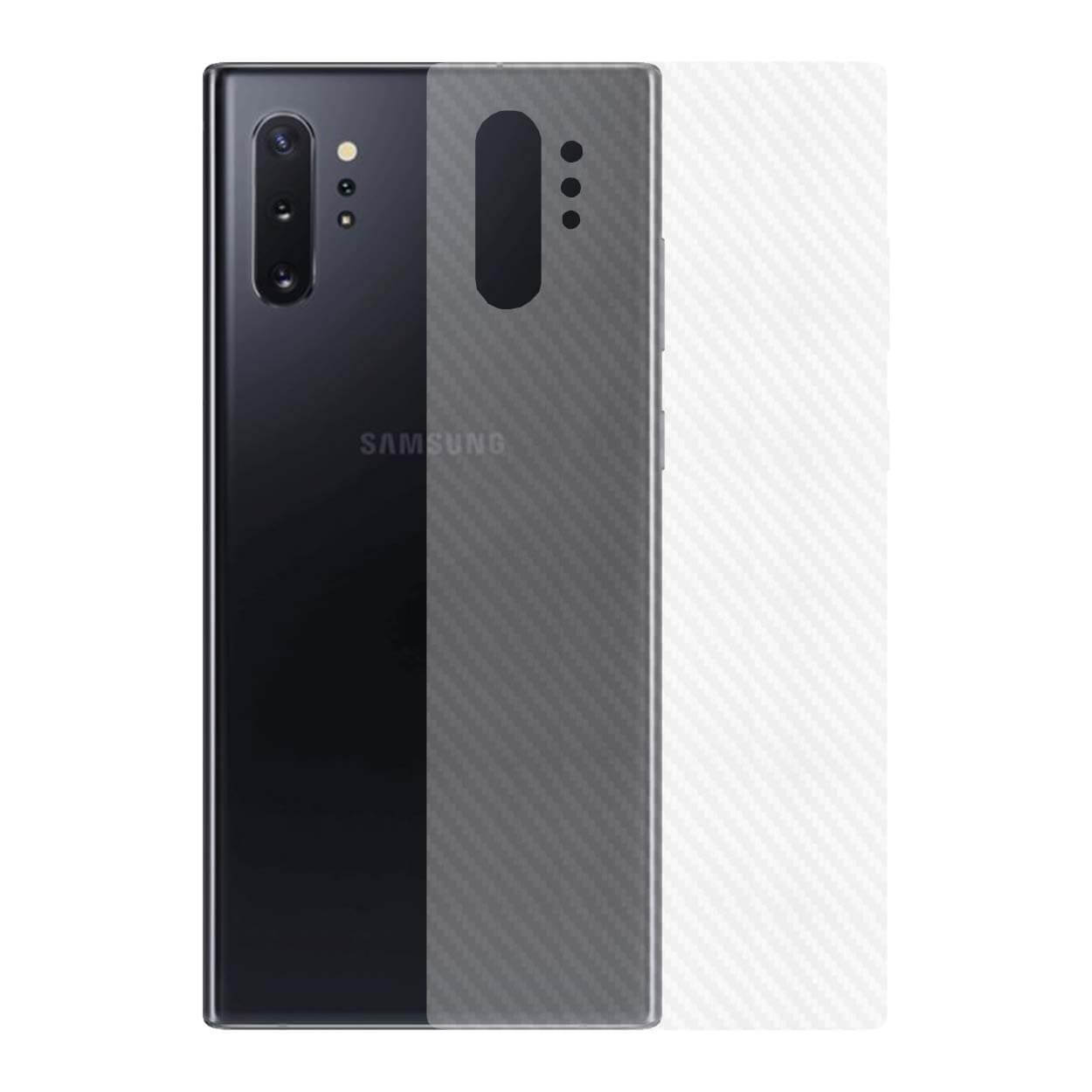 Galaxy note 10 kolfiber vinyl skin dekal skyddsfilm baksida