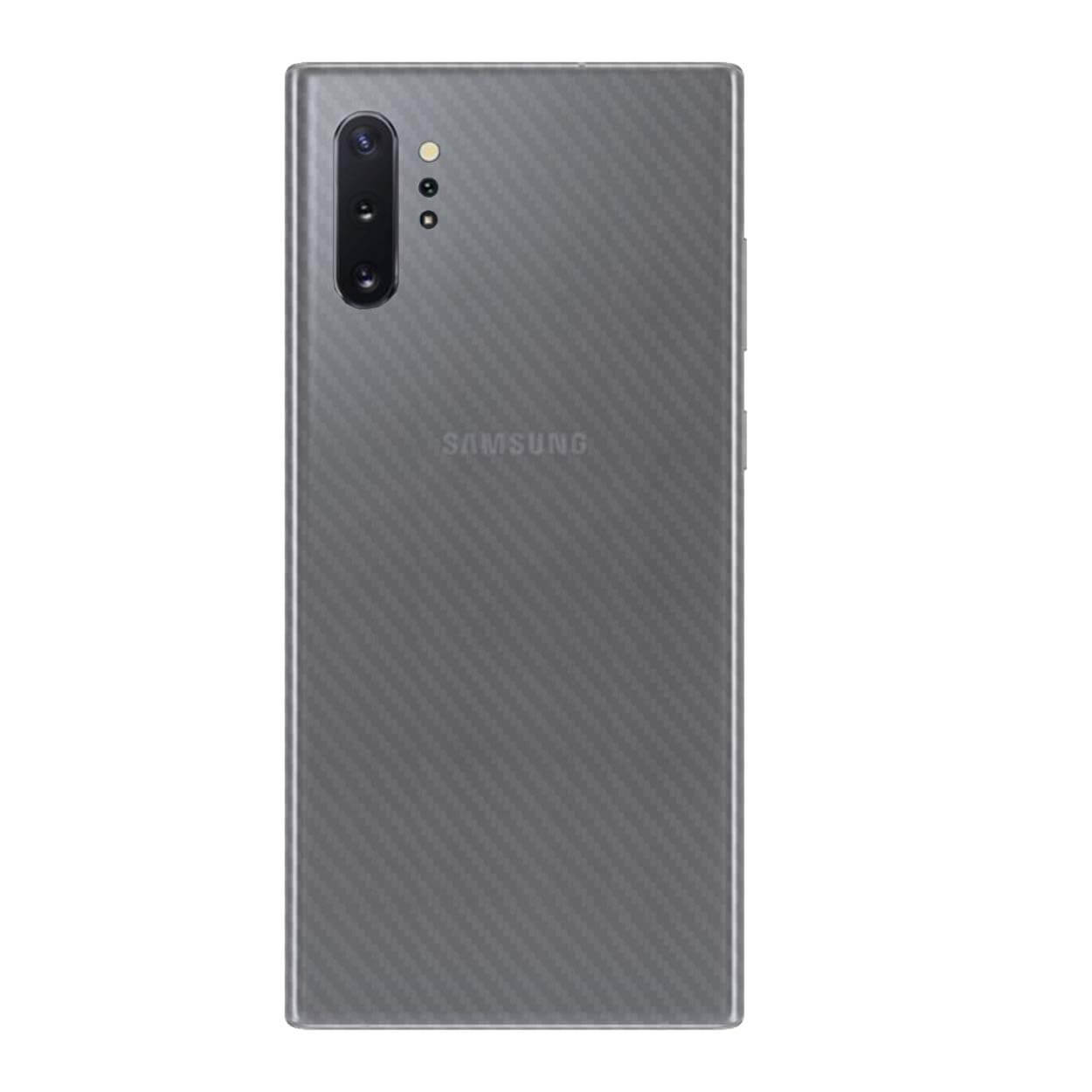 Galaxy note 10 kolfiber vinyl skin dekal skyddsfilm baksida
