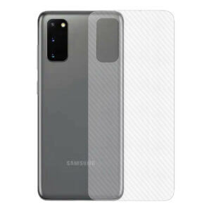 Galaxy S20 Kolfiber Vinyl Skin Dekal Skyddsfilm Baksida Carbon