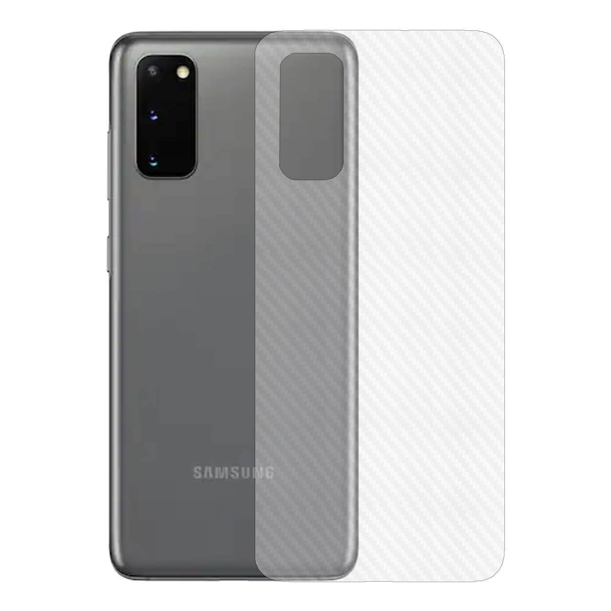 Galaxy s20 kolfiber vinyl skin dekal skyddsfilm baksida carbon