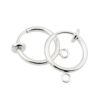 2-pack Clip-on Örhänge Fake Piercing För Valfritt Hänge