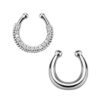 2-pack Fake Septum Näsring Fakepiercing Silver