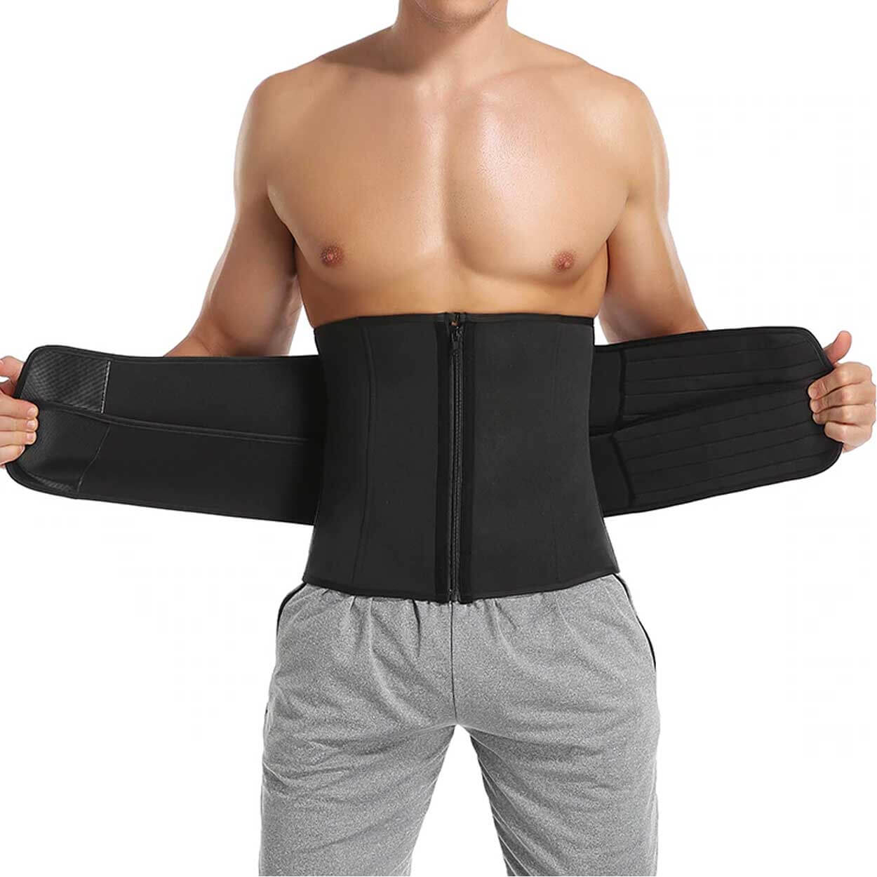 Ab-shaper midjetränare waist trainer midjebälte för män