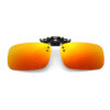 Clip-on Solglasögon Rött Spegelglas 43x60mm