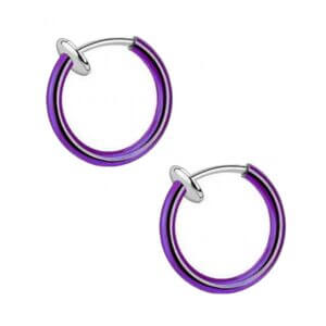 2-pack clip-on fake piercing utan hål