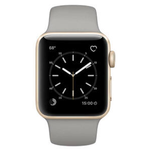 Grå Apple Watch 1/2/3/4/5/6/se Klockarmband Silikon