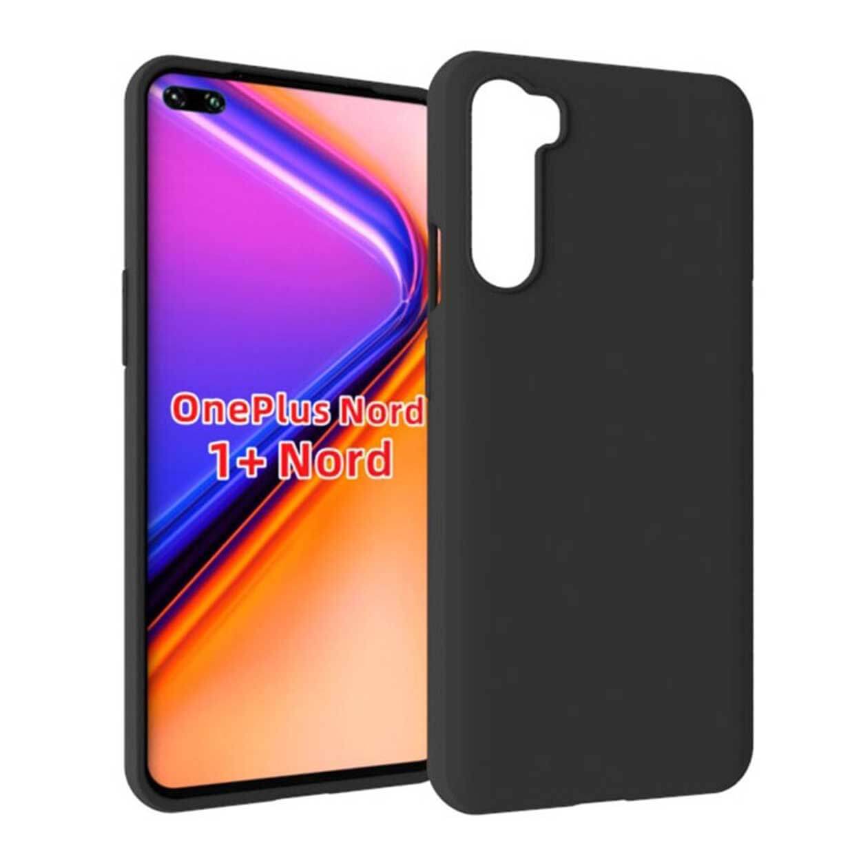 Tunt svart oneplus nord mobilskal case skal