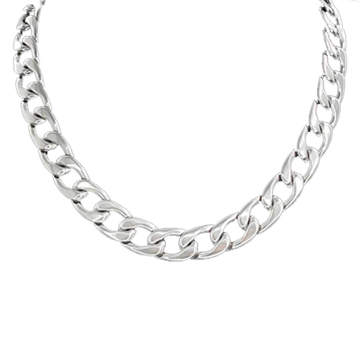 Silver kedjehalsband halsband kedja länk silver 13,5mm