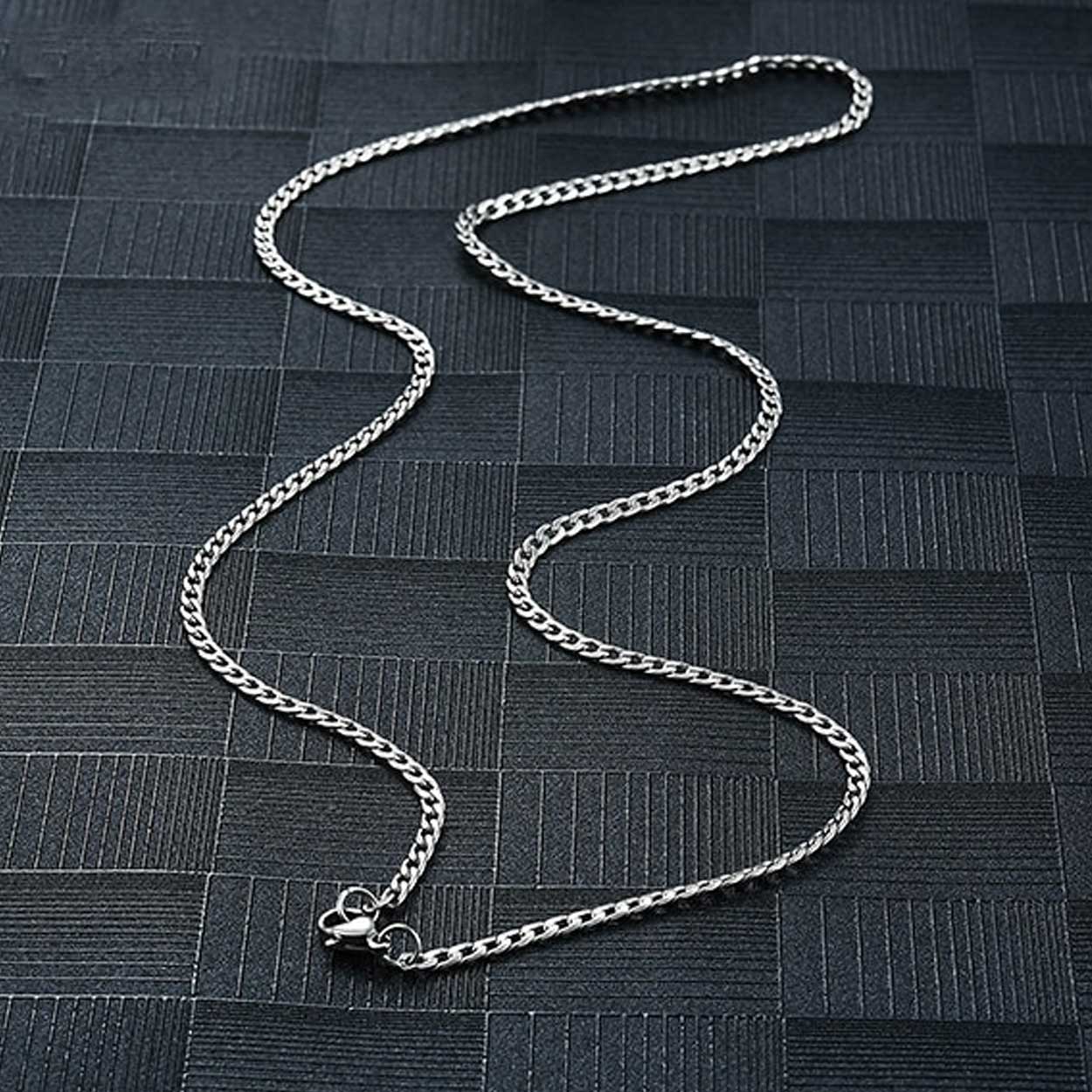 Silver kedjehalsband halsband kedja länk silver 9mm