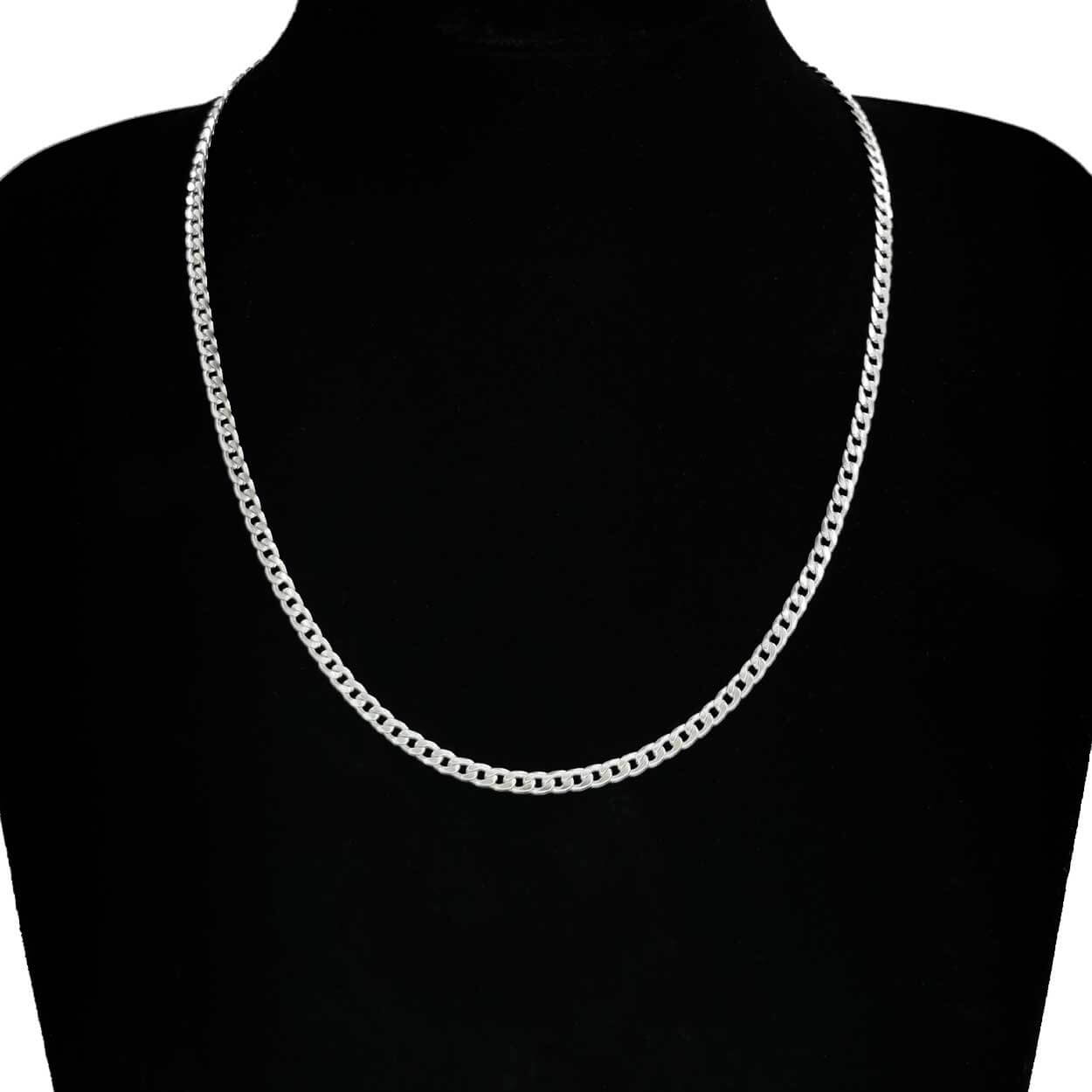 Silver kedjehalsband halsband kedja länk silver 3,5mm