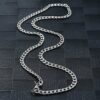 Silver kedjehalsband halsband kedja länk silver 9mm