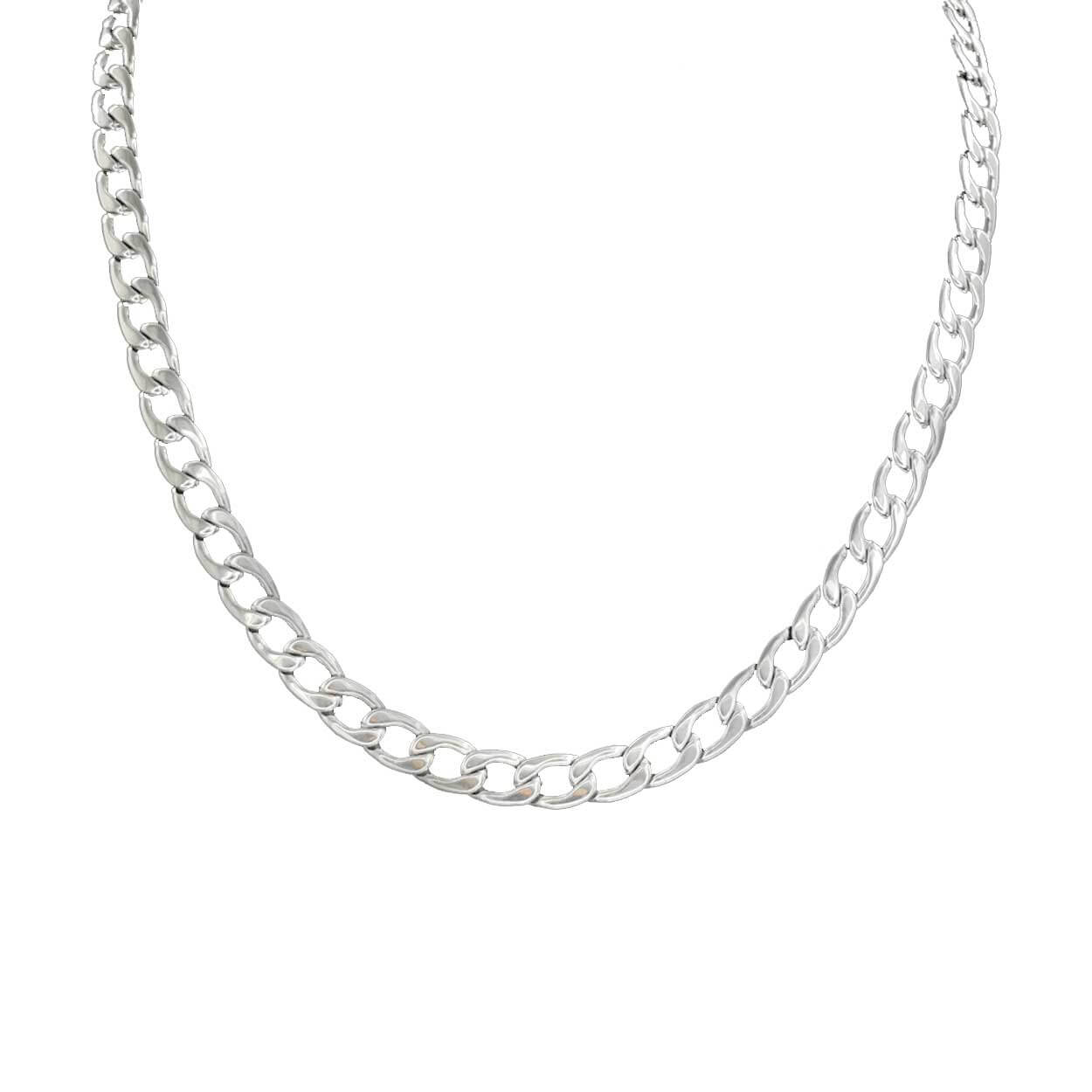 Silver kedjehalsband halsband kedja länk silver 7,5mm