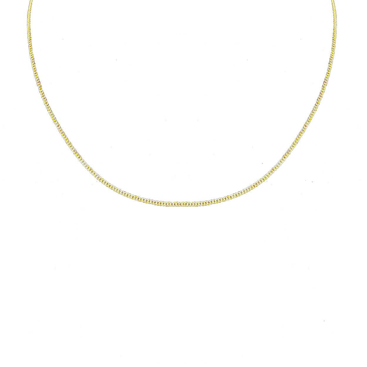 Tunn guldkedja kedjehalsband halsband kedja länk guld 1,5mm