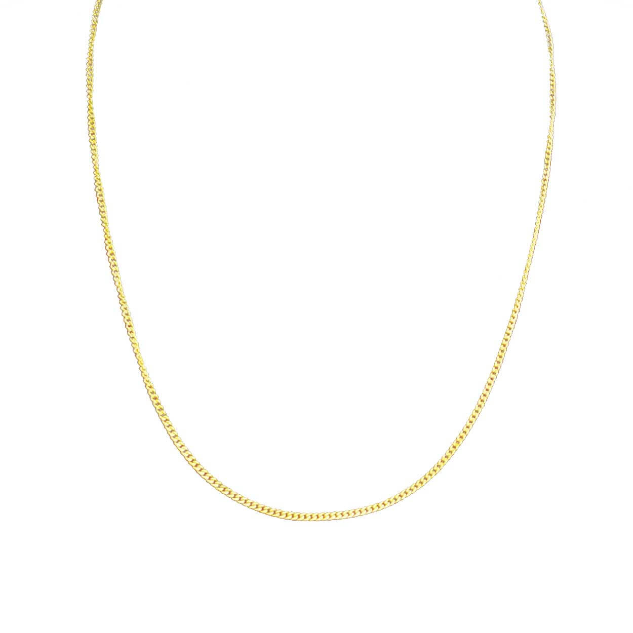 Tunn guldkedja kedjehalsband halsband kedja länk guld 1,8mm