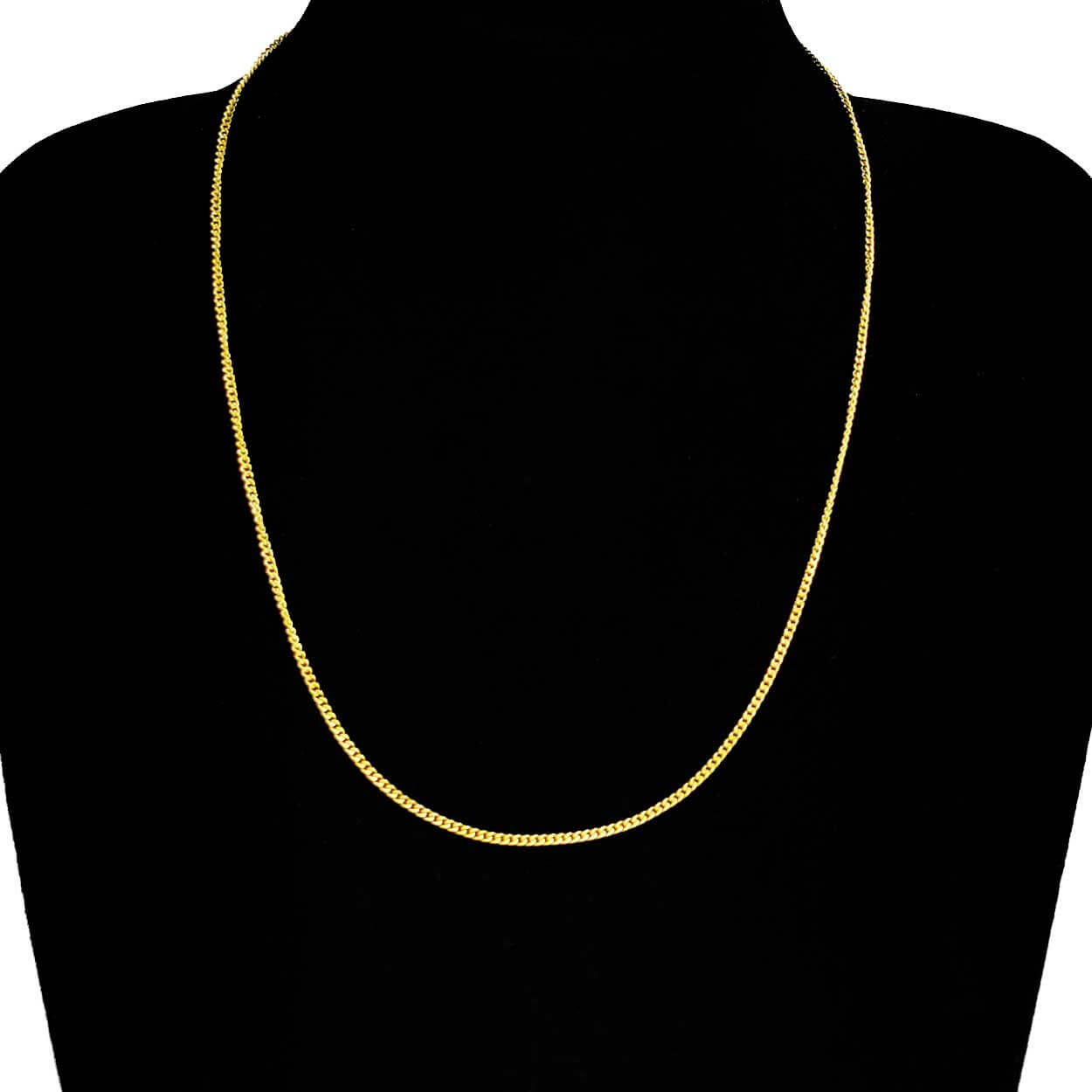 Tunn guldkedja kedjehalsband halsband kedja länk guld 1,8mm