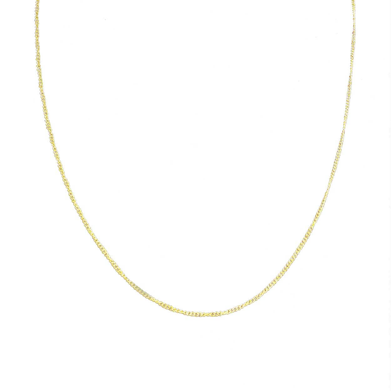 Tunn guldkedja kedjehalsband halsband kedja länk guld 1,5mm