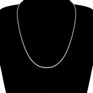 Tunt silver kedjehalsband halsband kedja länk silver 1,5mm