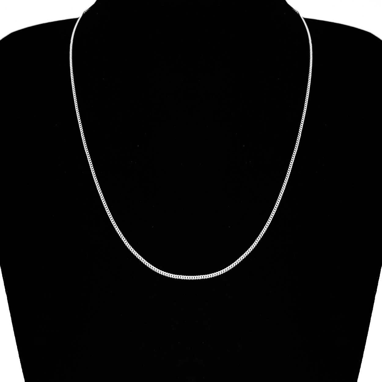 Tunt silver kedjehalsband halsband kedja länk silver 1,5mm