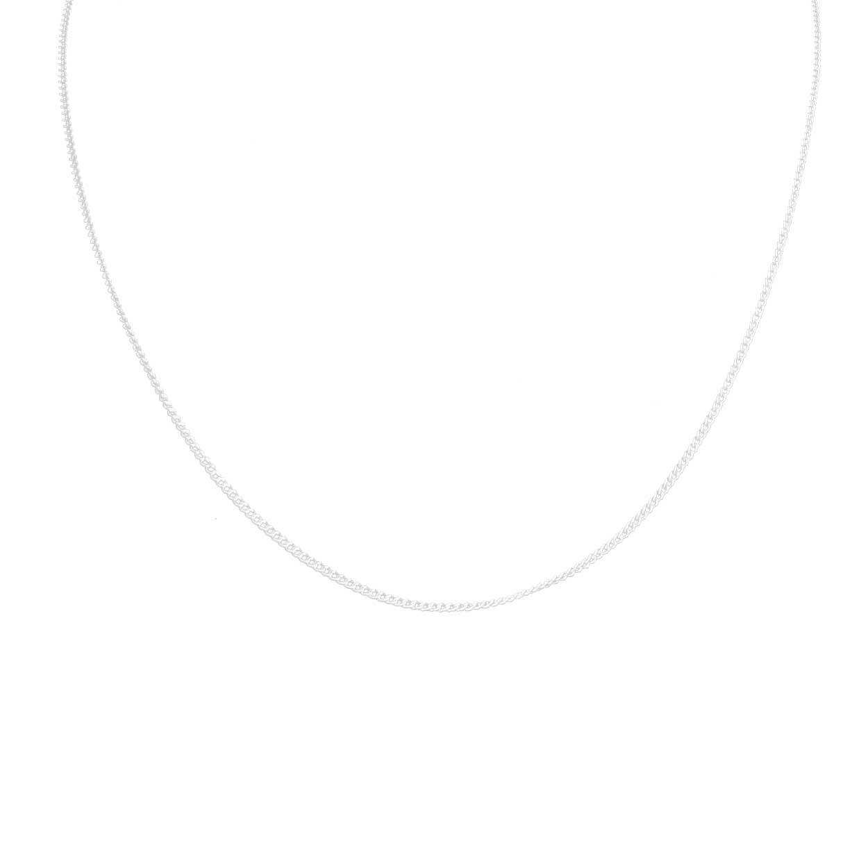 Tunt silver kedjehalsband halsband kedja länk silver 1,5mm
