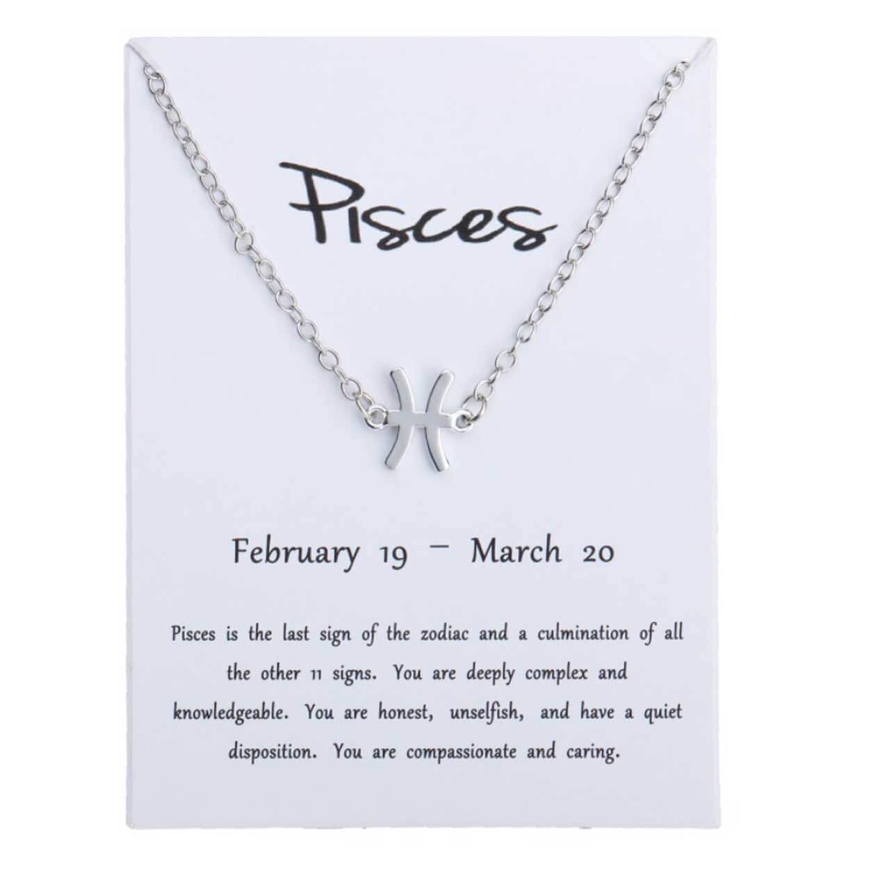 Gåvoarmband stjärntecken fiskarna pisces armband silver